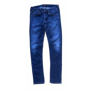 Agolde Chloe Jeans Women's 26 Blue Low Rise Slim Medium Wash Made In USA Jeans